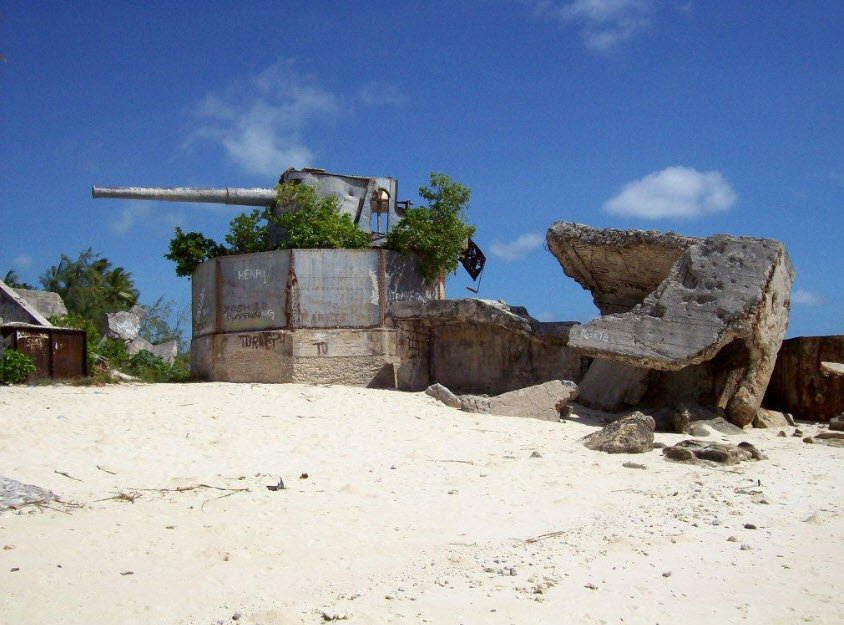 WWII Japanese Gun Emplacements, Betio, South Tarawa, Kiribati